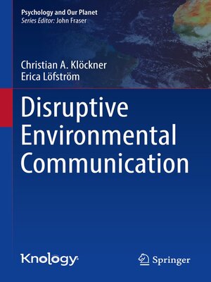 cover image of Disruptive Environmental Communication